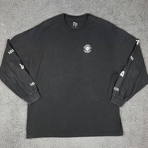 Lot of 2 Barbell Brigade Shirt Mens 2XL Black White Long Sleeve Gym Powerlifting